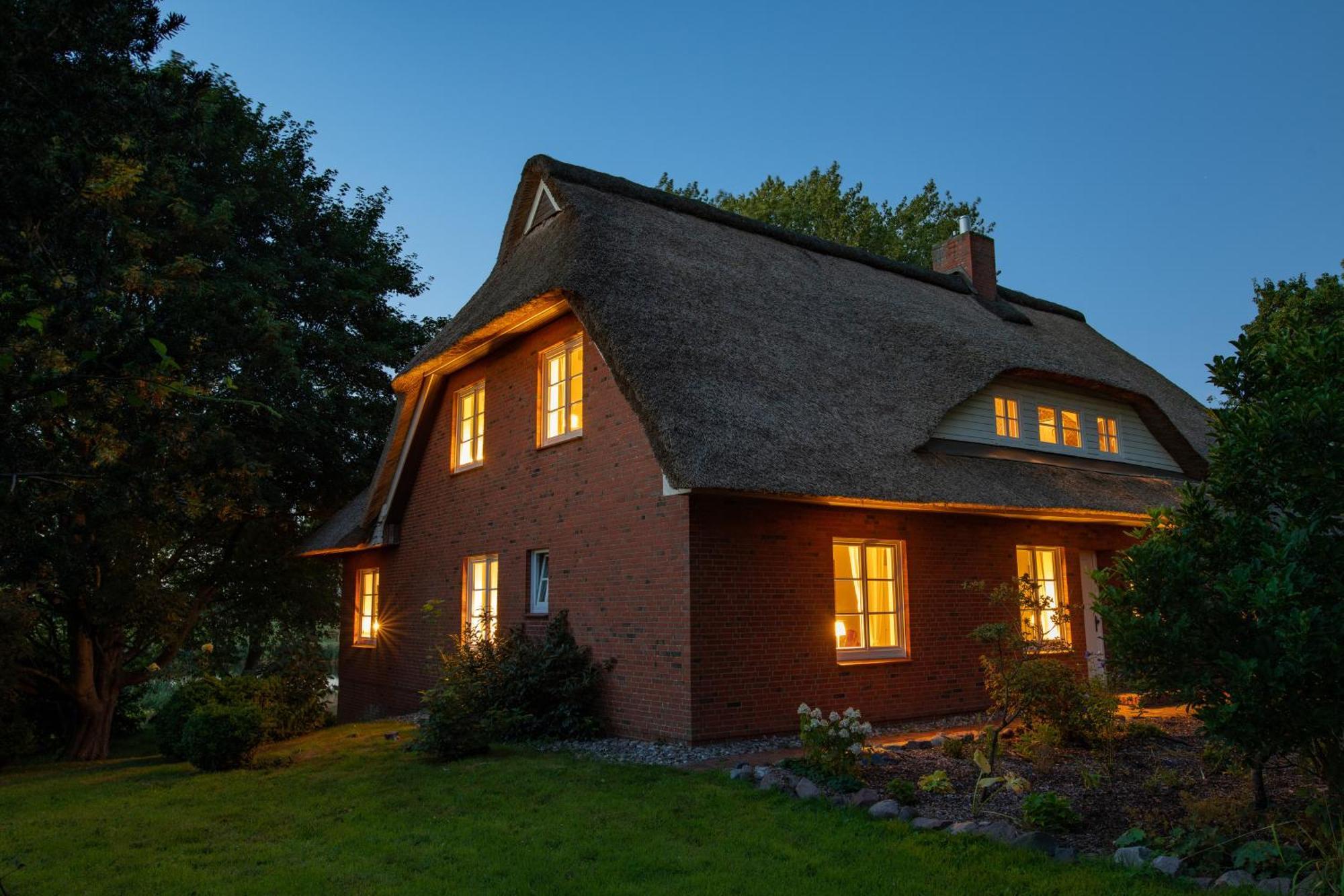 Reetdachhaus Eiderblick Breiholz Exterior foto
