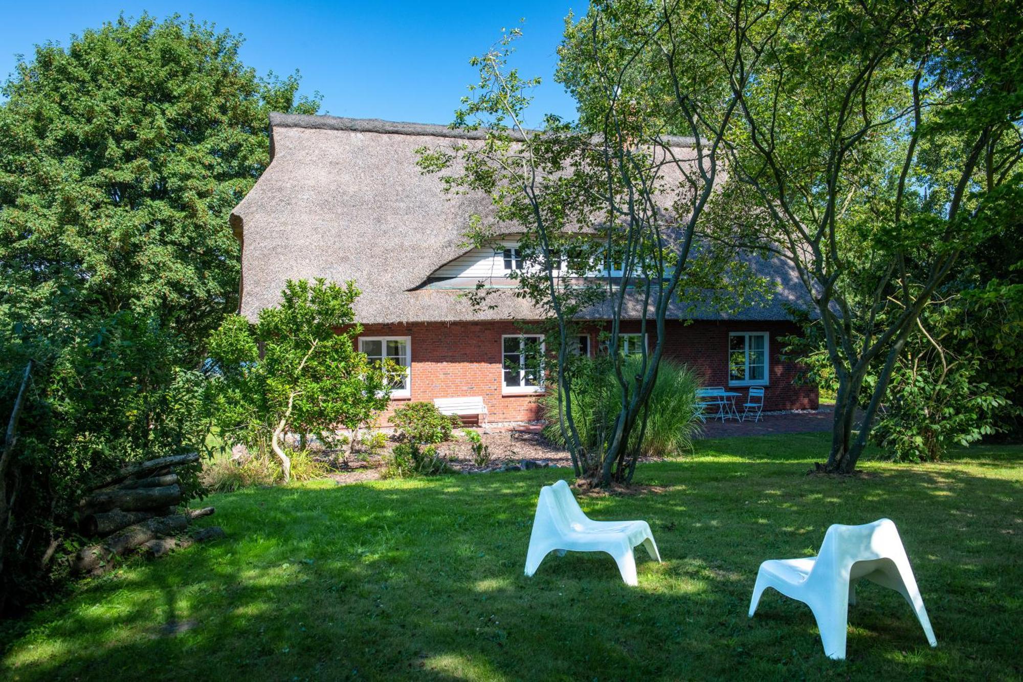 Reetdachhaus Eiderblick Breiholz Exterior foto