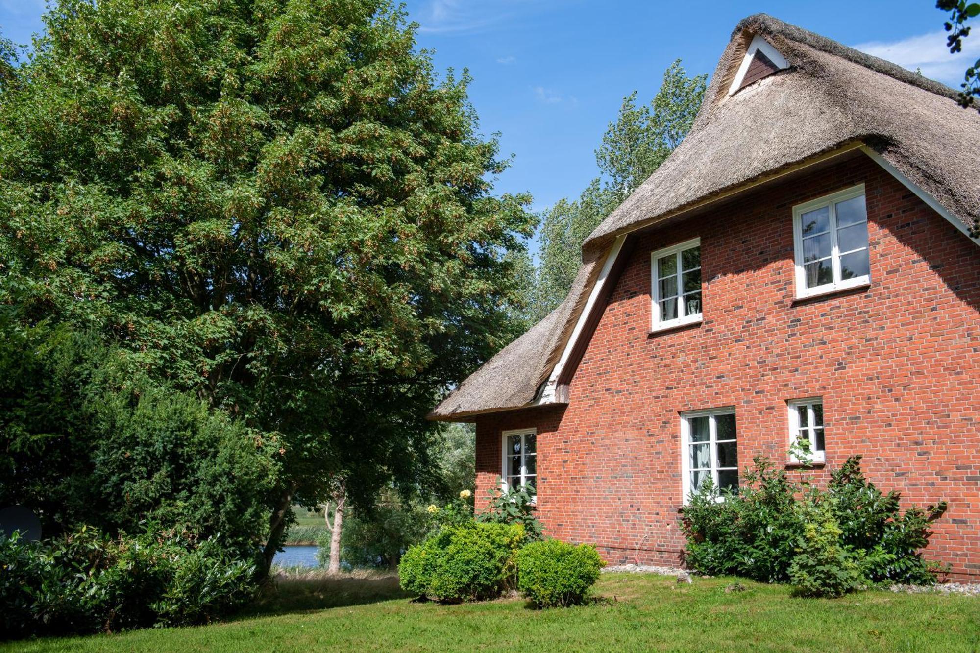 Reetdachhaus Eiderblick Breiholz Exterior foto